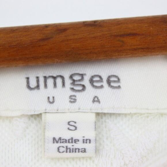 Umgee USA Top Women's Size Small Cream Sheer High-Low Daisy Boho Tunic - Picture 5 of 7